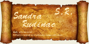 Sandra Rudinac vizit kartica